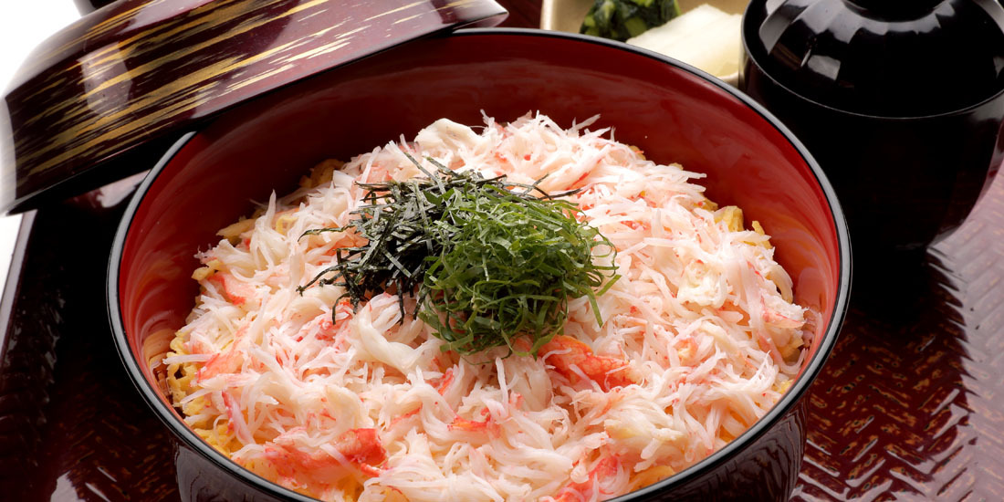 季節限定メニュー「蟹丼」