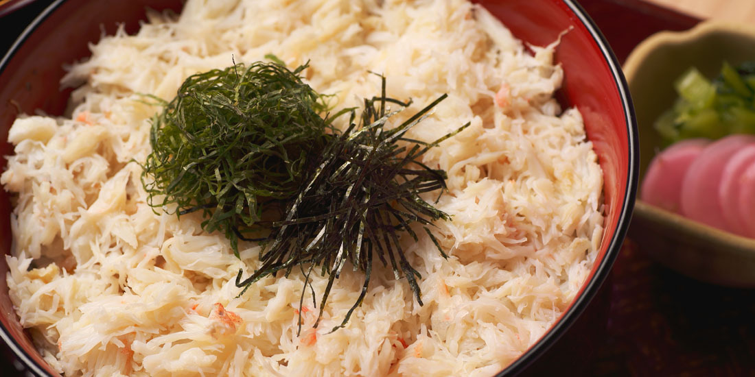 冬限定メニュー「蟹丼」