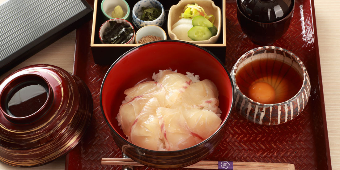 季節丼「天然 明石鯛 鯛めし」