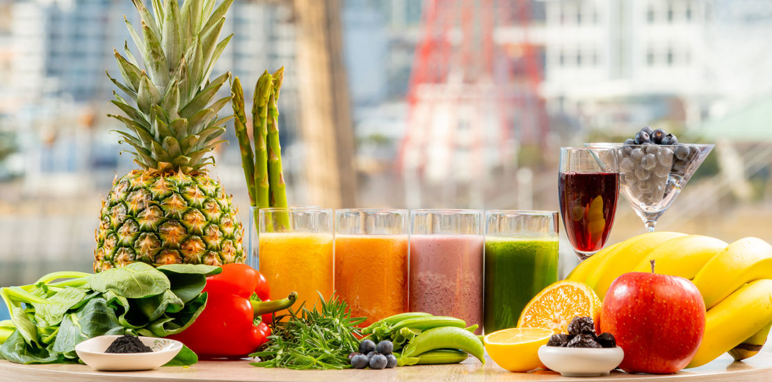 Mizkan&神戸みなと温泉 蓮 共同レシピ登場! フルーツと野菜の