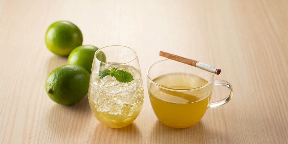 【季節限定】「グリーンマイヤーレモン」カクテル