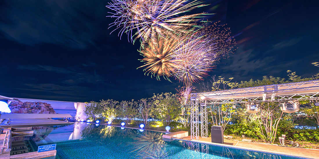【みなとHANABI＆BBQ＆天然温泉を満喫】オーシャンズスパBBQ （10/20～10/24限定）