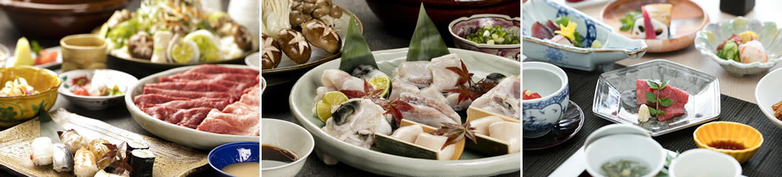 会席料理、鍋料理のイメージ
