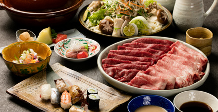 小宴会室の鍋料理イメージ