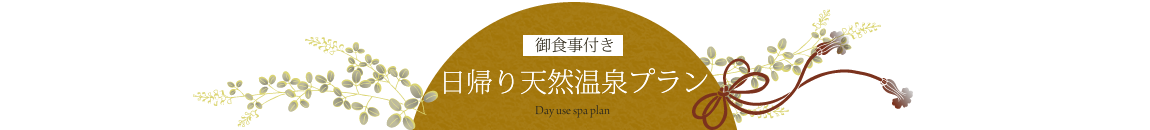 日帰り天然温泉プラン