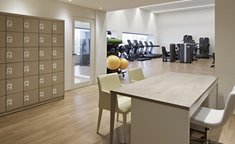ジム内で使用できるメンバー専用のプライベートロッカー