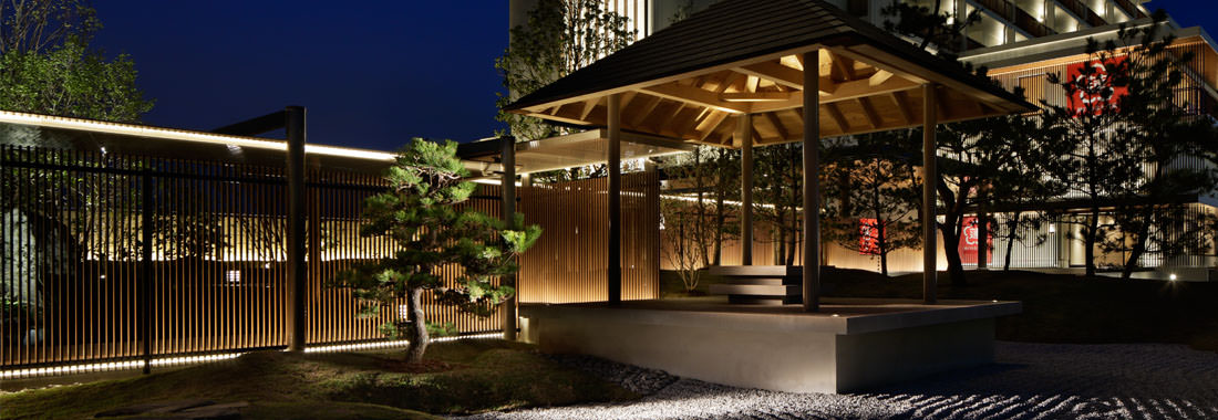 日本庭園の東屋「望海亭 海舟」の写真