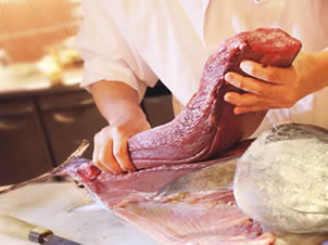 【3月はマグロの解体ショー付】鮨、天婦羅、ローストビーフなど約60種！ライブ割烹ブッフェプラン