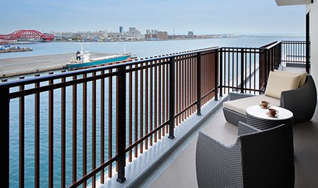 ハーバースイートから一望できる神戸の海